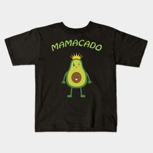 Mamacado pregnant mom new baby shower Kids T-Shirt